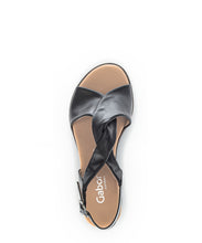 Load image into Gallery viewer, Gabor Black Strap Sandal|8275127
