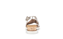 Load image into Gallery viewer, Gabor Light Gold Wedge Sandal|8275182
