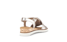 Load image into Gallery viewer, Gabor Light Gold Wedge Sandal|8275182
