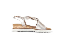 Load image into Gallery viewer, Gabor Light Gold Wedge Sandal|8275182
