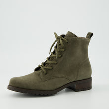 Load image into Gallery viewer, Paul Green Green Suede laced Ankle Boot|8280042
