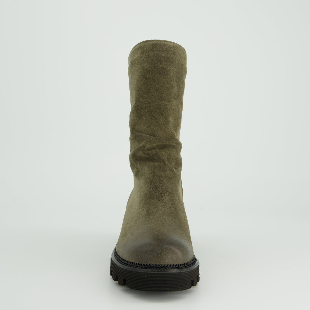 Paul Green Green Suede Ankle Boot|8291041