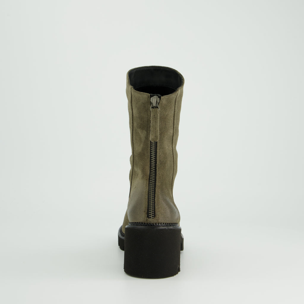 Paul Green Green Suede Ankle Boot|8291041