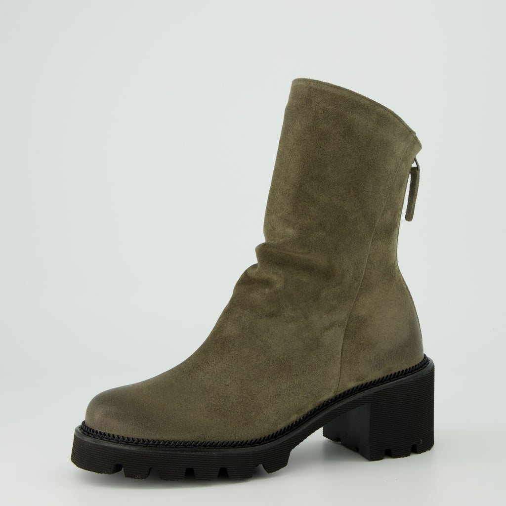 Paul Green Green Suede Ankle Boot|8291041