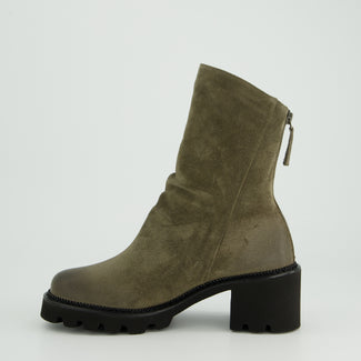 Paul Green Green Suede Ankle Boot|8291041