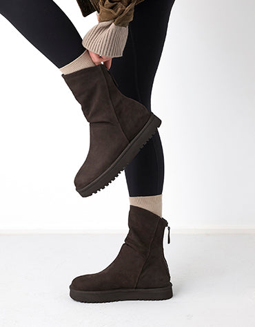 Paul Green Dark Brown Suede Ankle Boot| 8303003