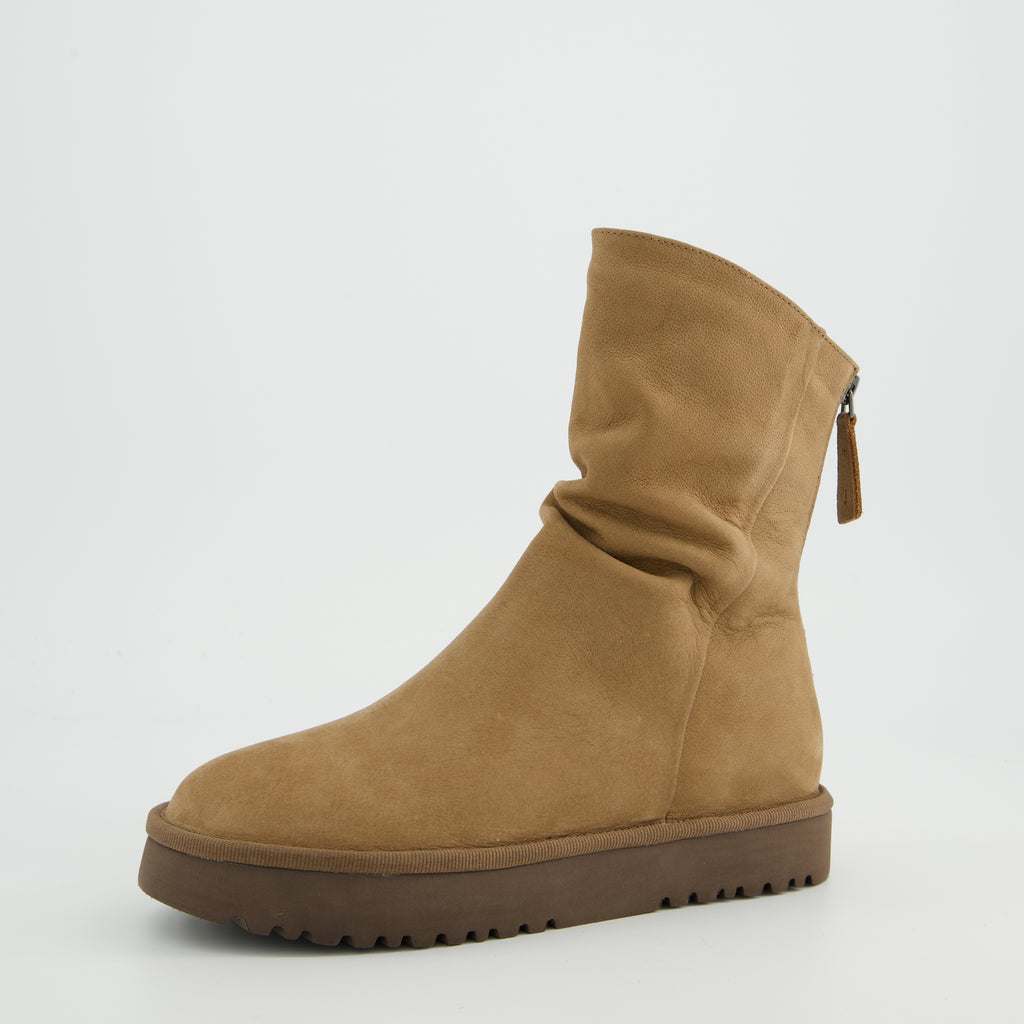 Paul Green Brown Suede Ankle Boot|8303004