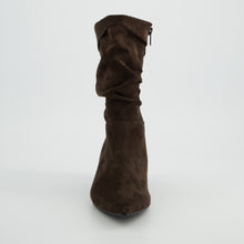 Load image into Gallery viewer, Paul Green Dark Brown Suede Pointy Ankle Boots|8325002
