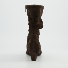 Load image into Gallery viewer, Paul Green Dark Brown Suede Pointy Ankle Boots|8325002

