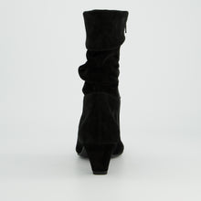 Load image into Gallery viewer, Paul Green Black Suede Pointy Ankle Boot|8325003
