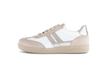Load image into Gallery viewer, Gabor White and Oak Leather Trainer|8330012
