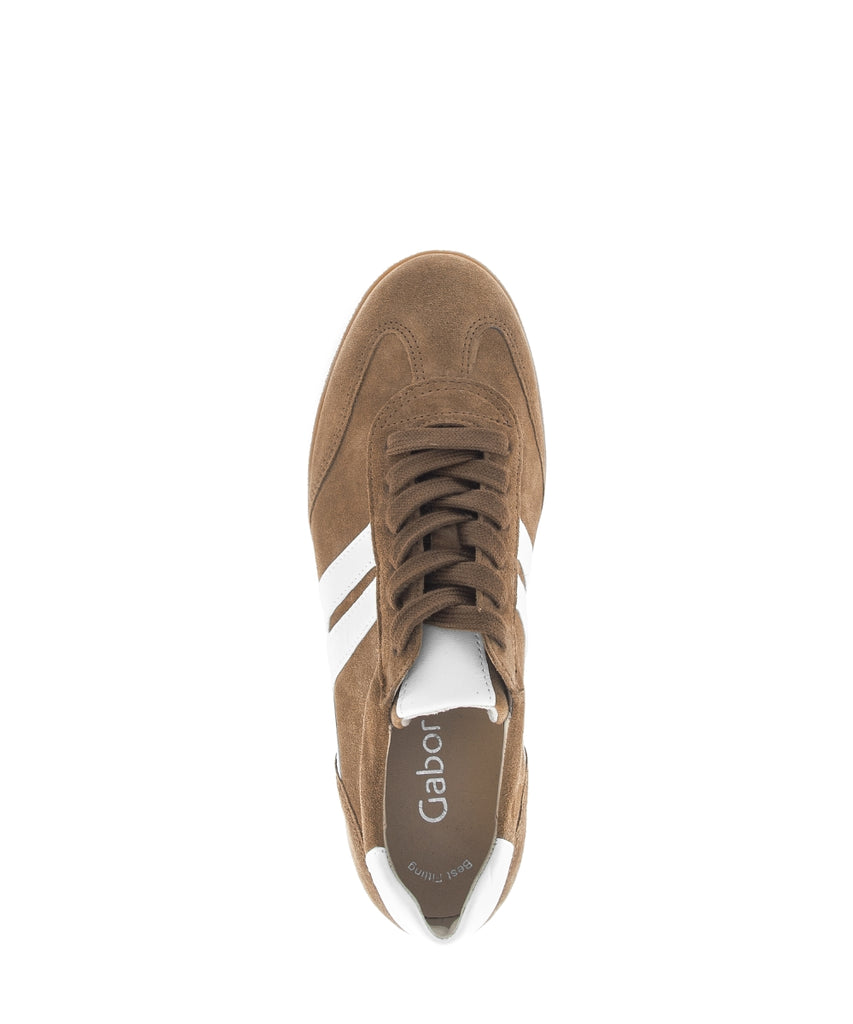 Gabor Brown Suede Trainer|8330038