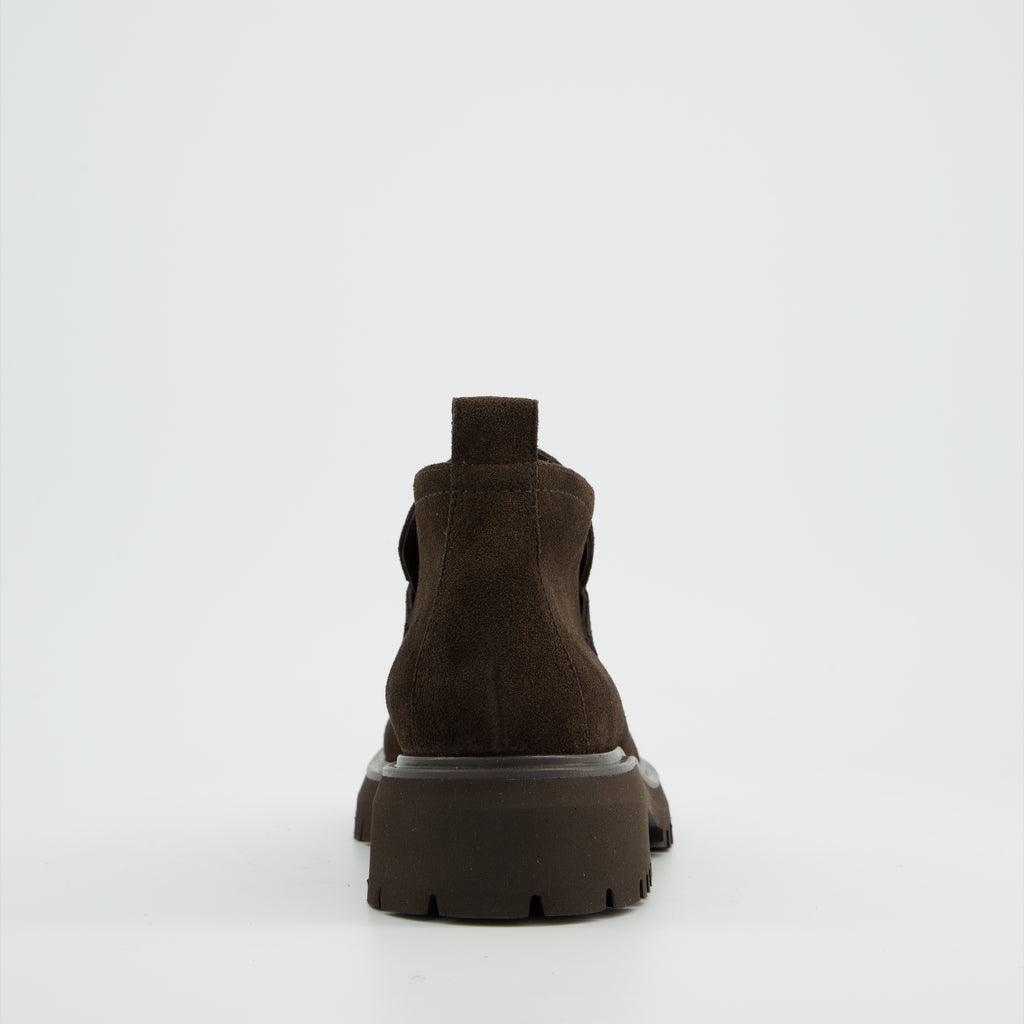 Paul Green Brown Suede Loafer|8344001
