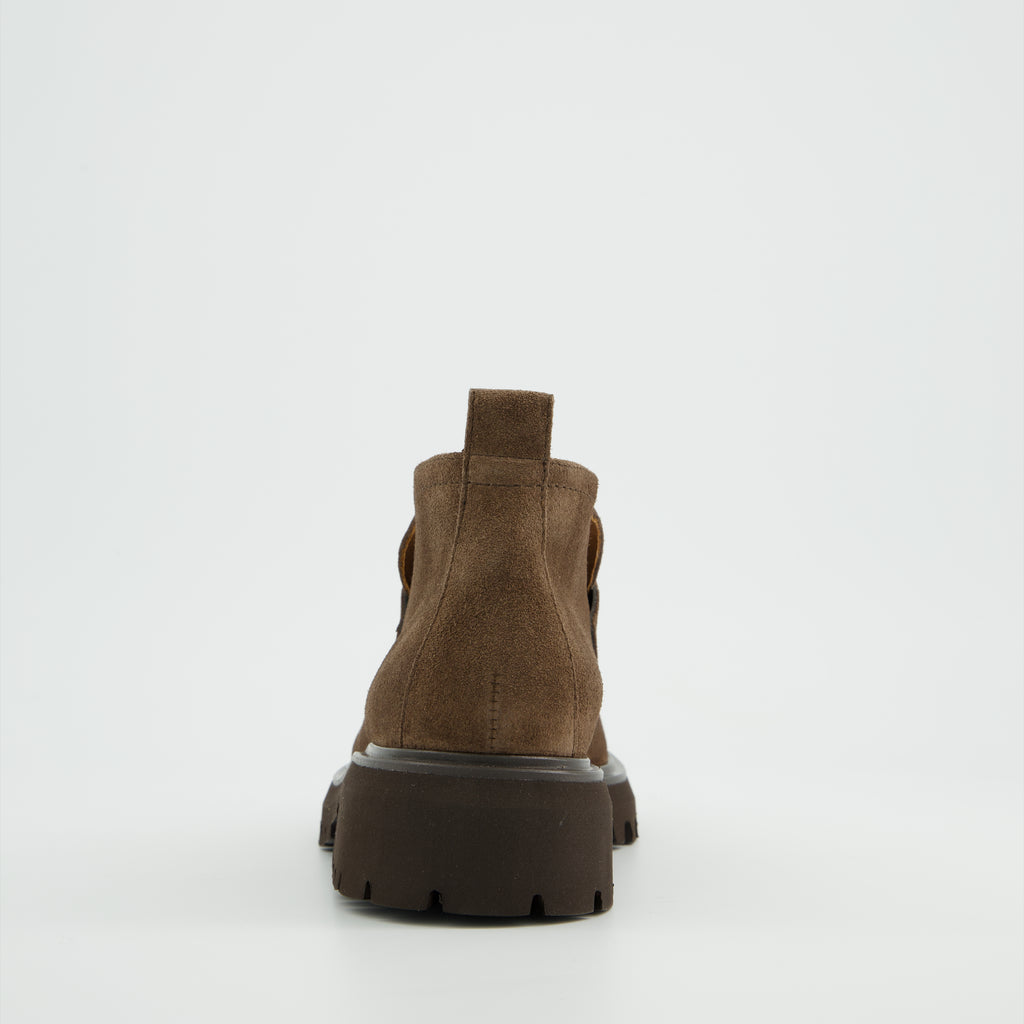 Paul Green Light Brown Suede Loafer|8344002