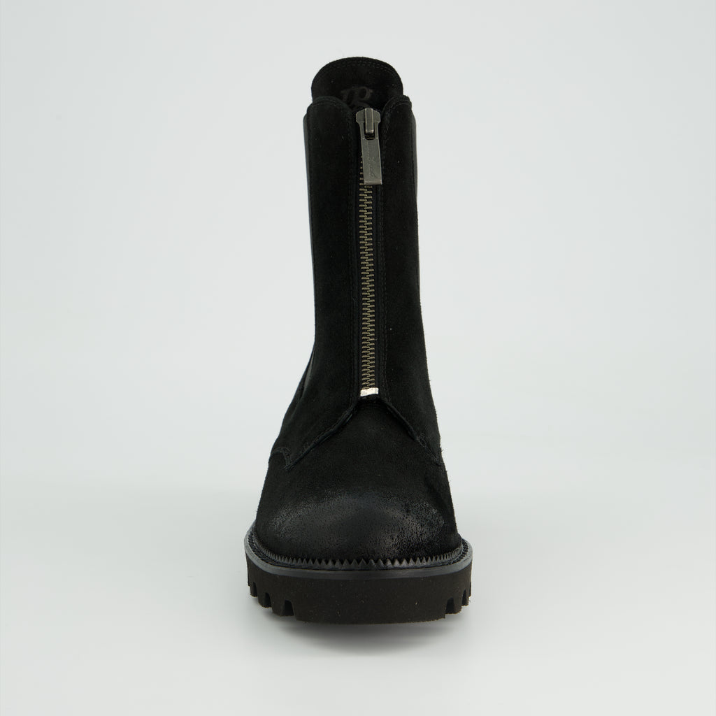 Paul Green Black leather Ankle Boot|8350002