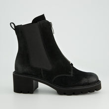 Load image into Gallery viewer, Paul Green Black leather Ankle Boot|8350002
