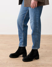 Load image into Gallery viewer, Paul Green Black leather Ankle Boot|8350002
