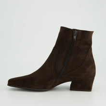 Load image into Gallery viewer, Paul Green Dark Brown Pointy Ankle Boot|8365002
