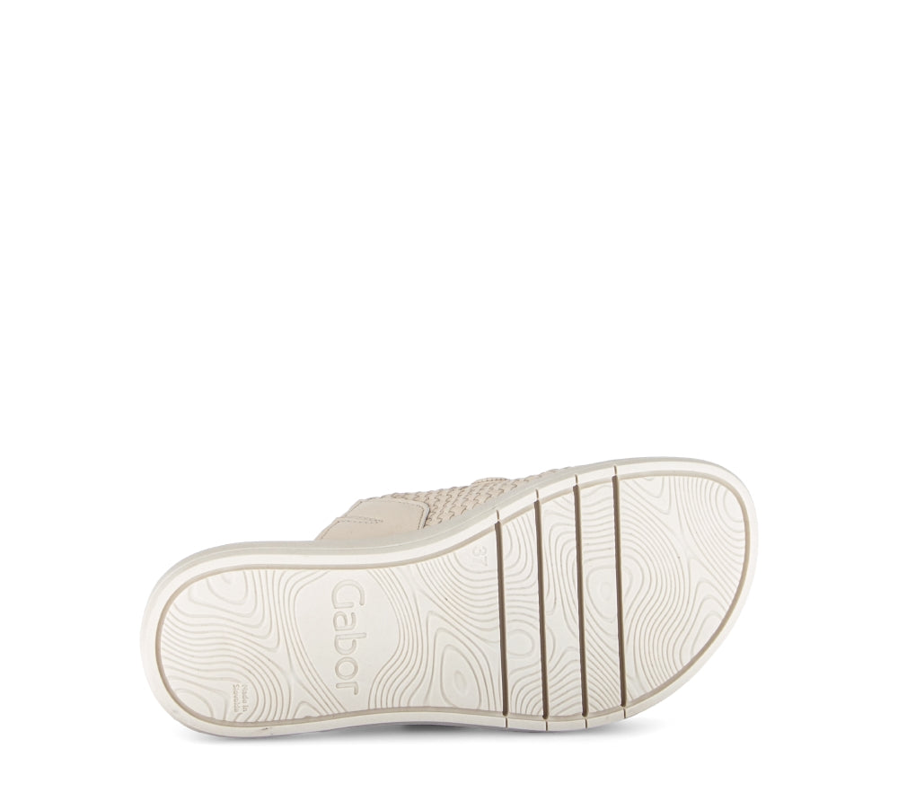 Gabor Beige Comfort Strap Sandal|8375722