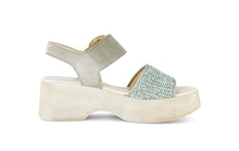 Load image into Gallery viewer, Gabor Green Platform Sandal|8452641
