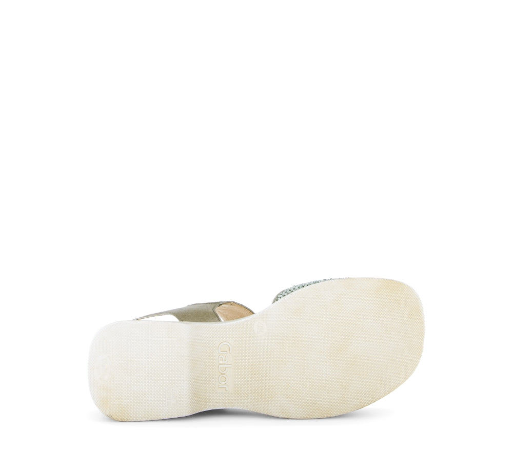 Gabor Green Platform Sandal|8452641
