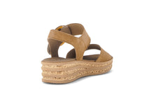 Load image into Gallery viewer, Gabor Brown Suede Wedge Sandal|8455014
