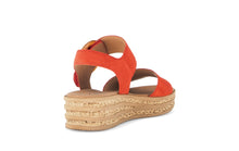 Load image into Gallery viewer, Gabor Chilli Red Suede Wedge Sandal|8455015

