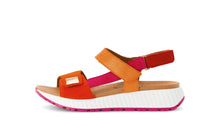 Load image into Gallery viewer, Gabor Orange and Pink Strap Sandal|8458233
