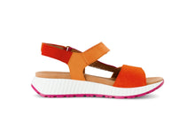 Load image into Gallery viewer, Gabor Orange and Pink Strap Sandal|8458233
