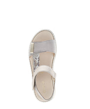 Load image into Gallery viewer, Gabor Gold and Snake Print Wedge Sandal|8459312
