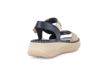 Load image into Gallery viewer, Gabor Brown and Leo Print Wedge Sandal|8459314
