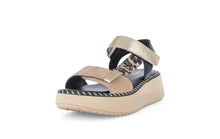Load image into Gallery viewer, Gabor Brown and Leo Print Wedge Sandal|8459314
