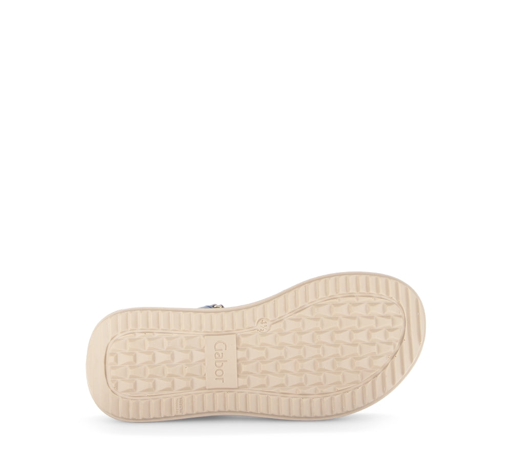 Gabor Brown and Leo Print Wedge Sandal|8459314