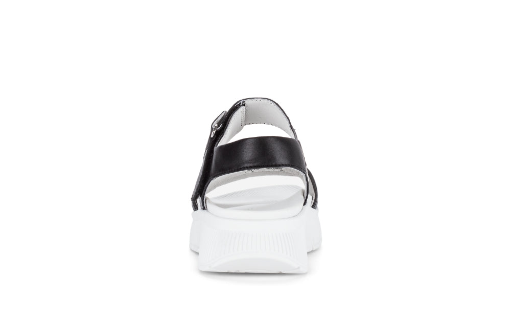 Gabor Black Platform Strap Sandal|8461027