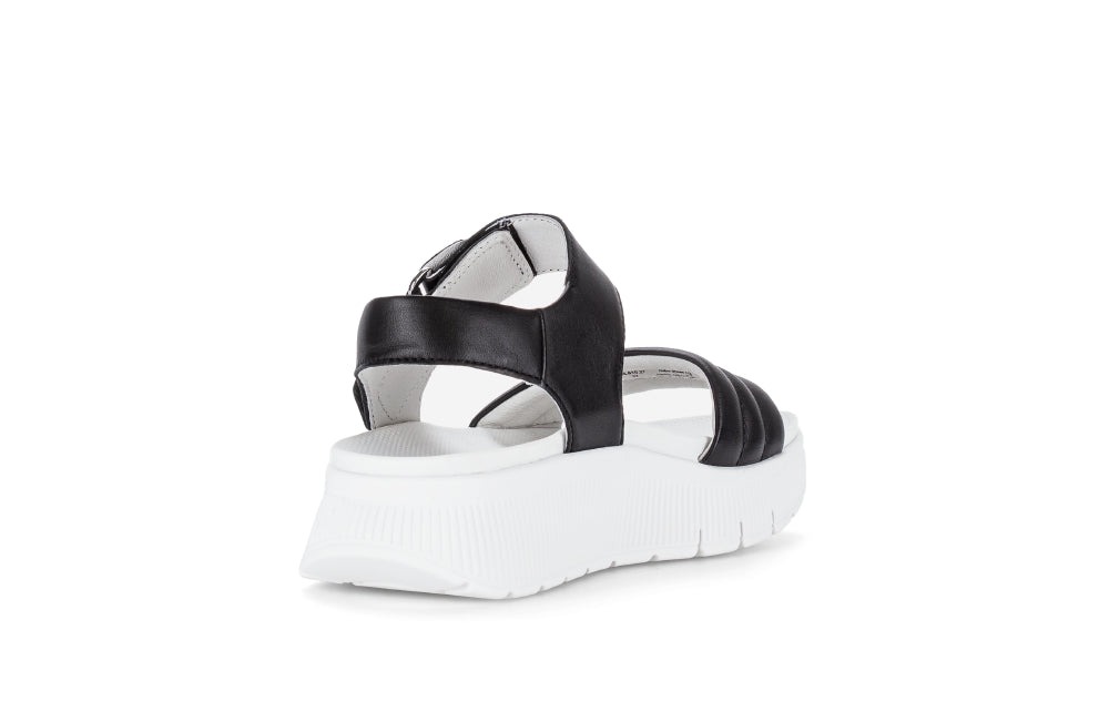 Gabor Black Platform Strap Sandal|8461027
