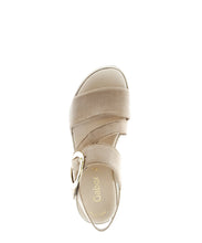 Load image into Gallery viewer, Gabor Beige Wedge Strap Sandal|8462714
