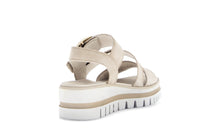 Load image into Gallery viewer, Gabor Beige Wedge Strap Sandal|8462714
