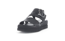 Load image into Gallery viewer, Gabor Black Strap Platform Sandal|8462727
