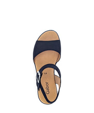 Load image into Gallery viewer, Gabor navy Wedge Sandal|8465116
