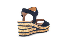 Load image into Gallery viewer, Gabor navy Wedge Sandal|8465116
