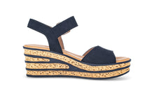 Load image into Gallery viewer, Gabor navy Wedge Sandal|8465116
