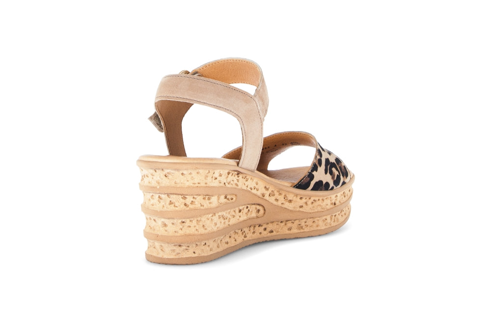 Gabor Leo Print Wedge Sandal|8465132