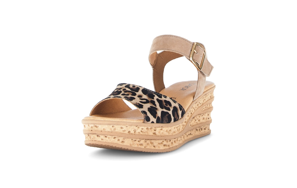 Gabor Leo Print Wedge Sandal|8465132
