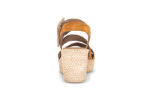 Load image into Gallery viewer, Gabor Orange Suede Wedge Sandal|8477110
