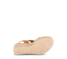 Load image into Gallery viewer, Gabor Orange Suede Wedge Sandal|8477110
