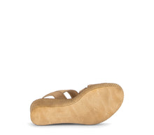 Load image into Gallery viewer, Gabor Brown Suede Wedge Sandal|8477114
