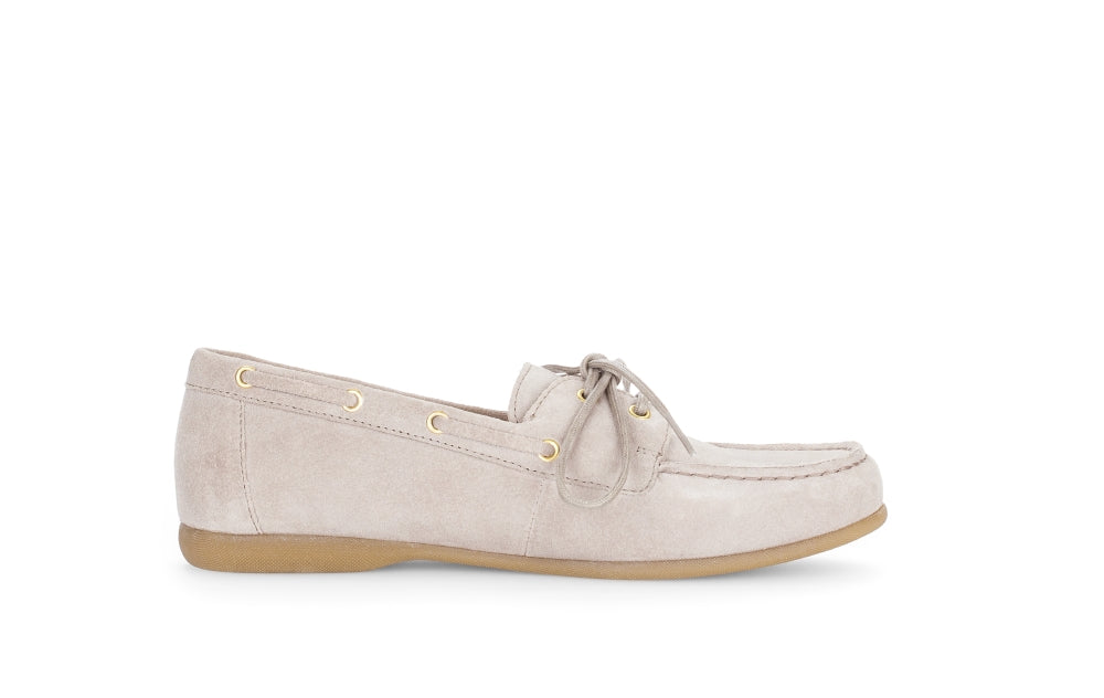 Gabor Light Beige Suede Slip On|8520012