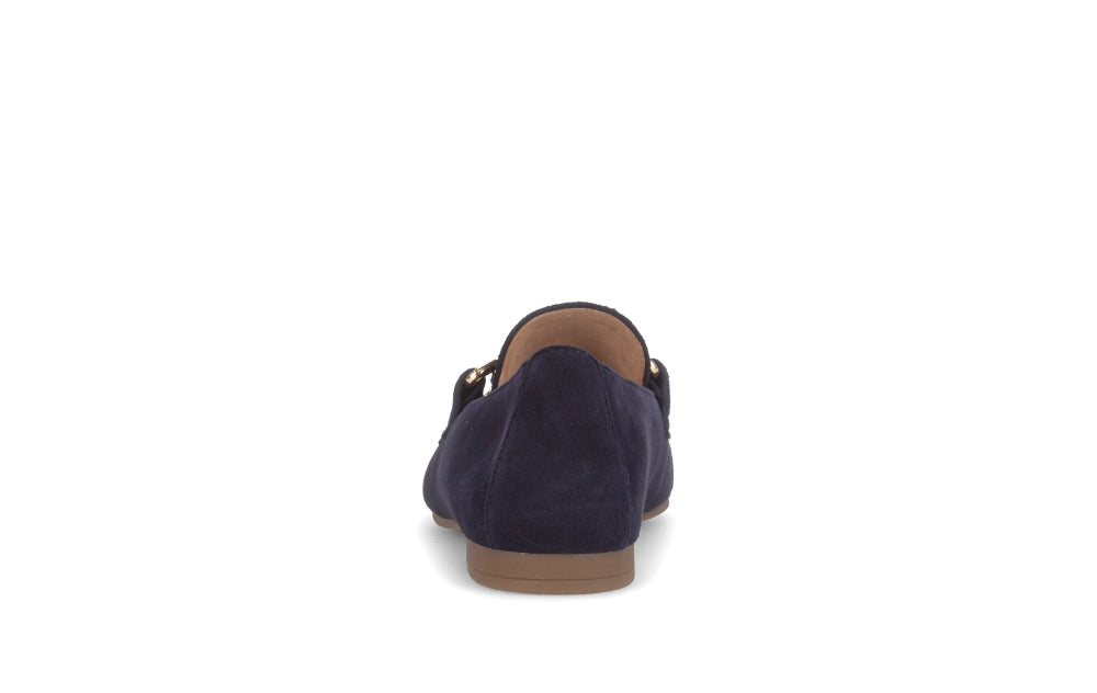 Gabor Dark Blue Suede Loafer|8521136