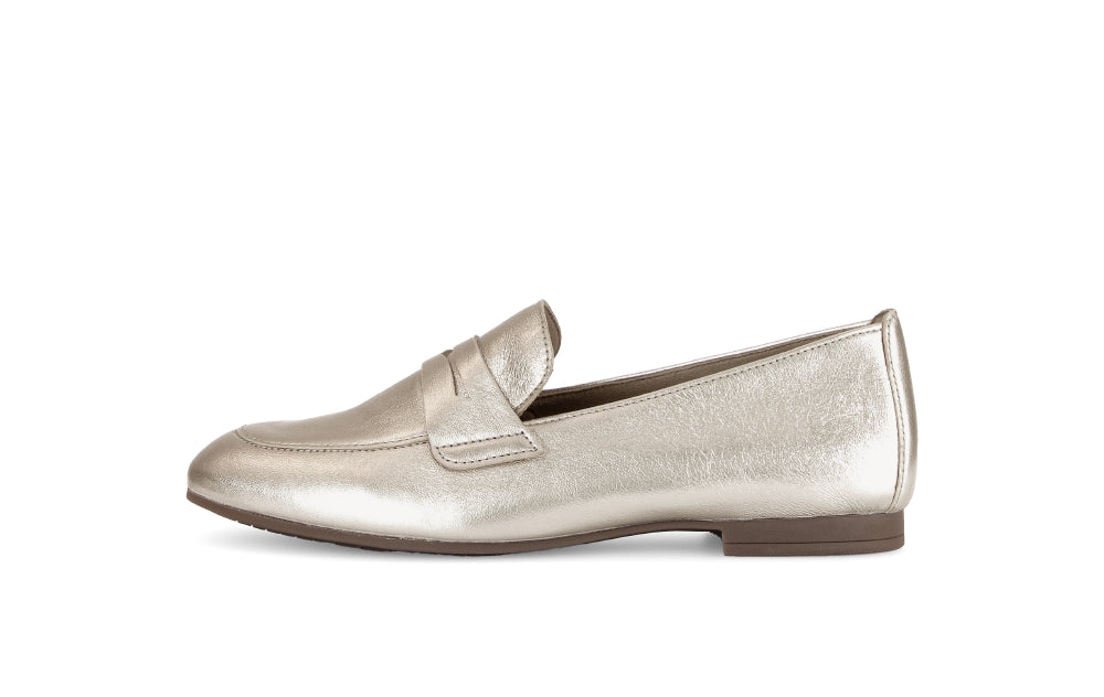 Gabor Gold Flat Loafer|8521362
