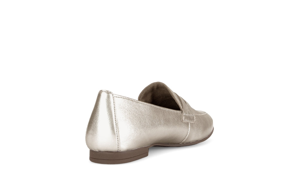 Gabor Gold Flat Loafer|8521362